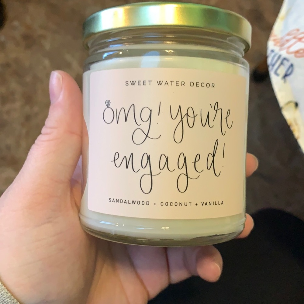 Sweet water decor engaged candle